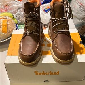 Timberland Men's Brown and Orange NWT redwood falls boots size 7.5